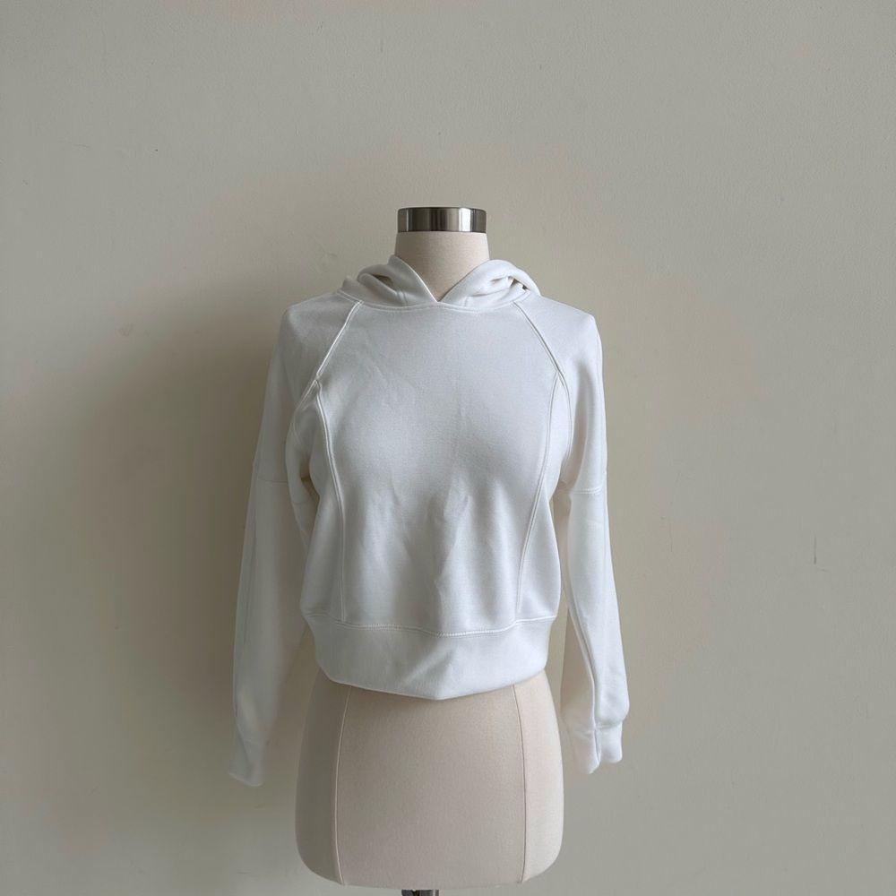 RBX White Cropped Hoodie